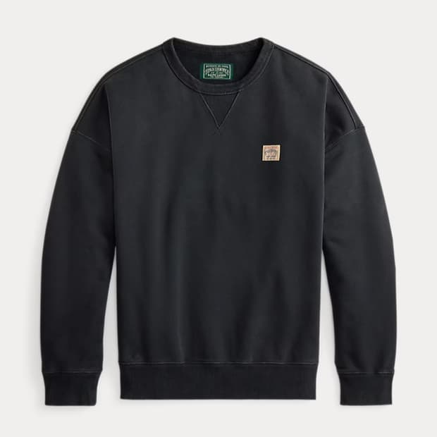 폴로 컨트리 루프백 릴렉스핏 스웻 블랙 M