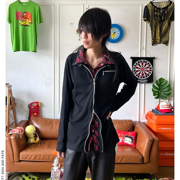 90-00s Mind Games Golgi Knit Zip-up