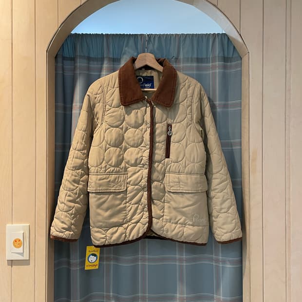 일본빈티지 펜필드 도트퀼팅자켓 