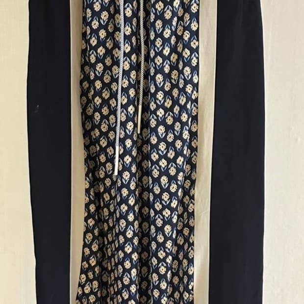 F/CE. 플라워 패턴 밴딩 바지 (F)