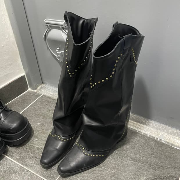 착샷) 빈티지 웨스턴 롱부츠 240