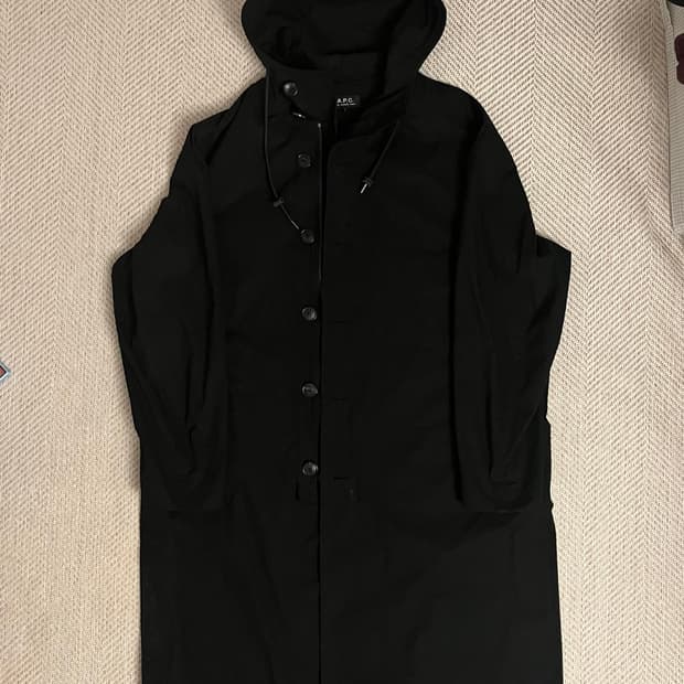 (L) A.P.C hooded coat