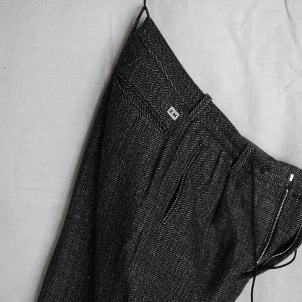 ends and means wool linen pants