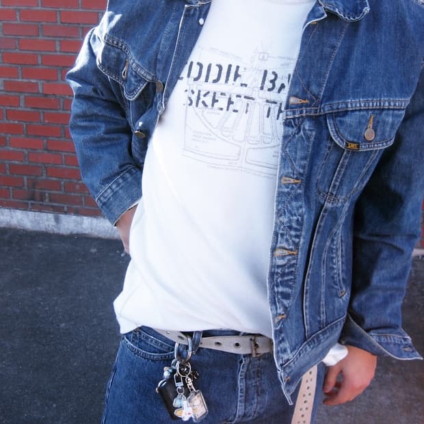 [EDDIE BAUER] waffle graphic long sleeve