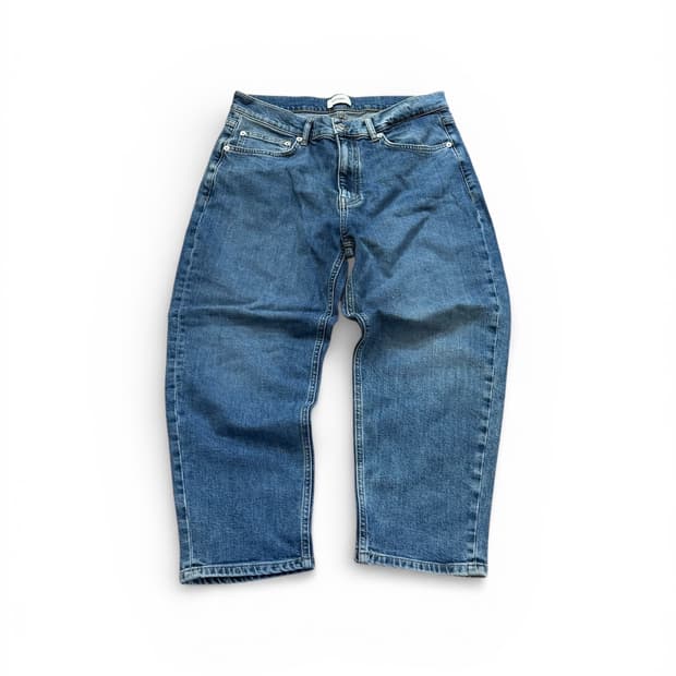 아모프레 연청 데님 팬츠 
