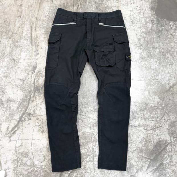 스톤아일랜드 와펜 패치 카고 팬츠 32