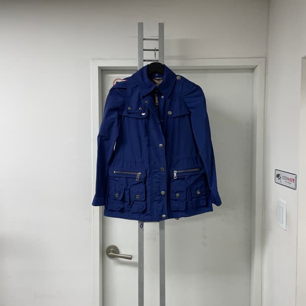 버버리 후드 야상 자켓 블루 4(W)