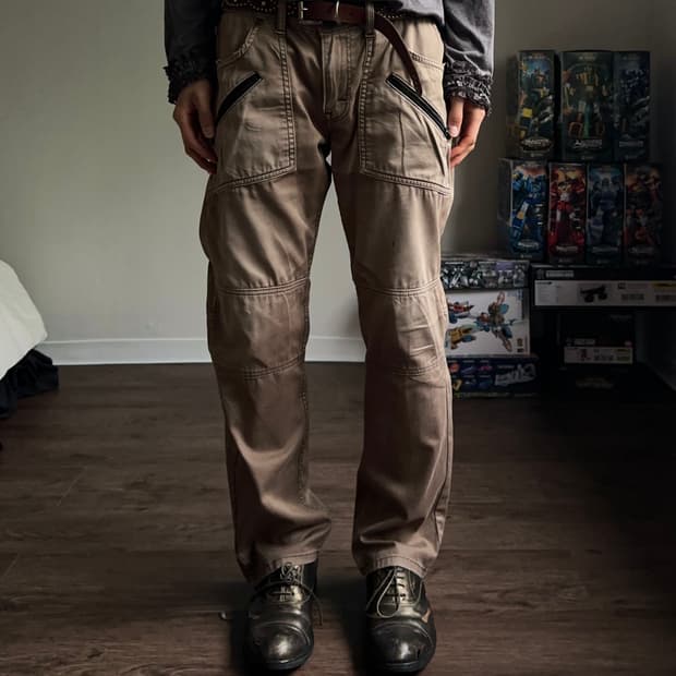 Lee Rider 인시젼 & 워시드 테이퍼드 팬츠