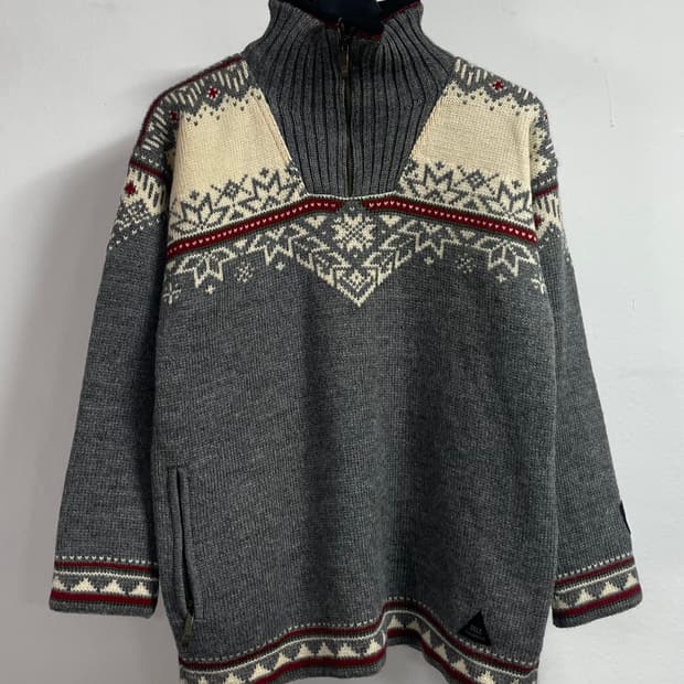 데일오브노르웨이 노르딕 아노락 울 니트  (on.189)