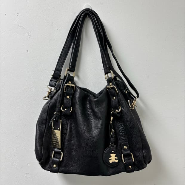 “Vintage“Y2K Black Leather Bag