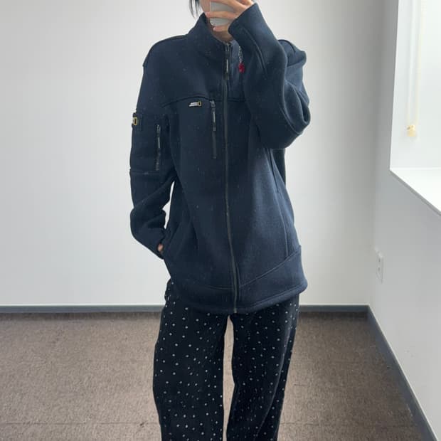 National Geographic 네셔널지오그래픽 네이비 집업