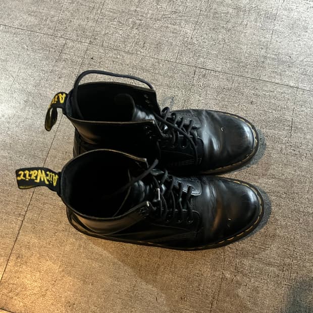 00’s 닥터마틴스트 레더가죽 빈티지 워커부츠