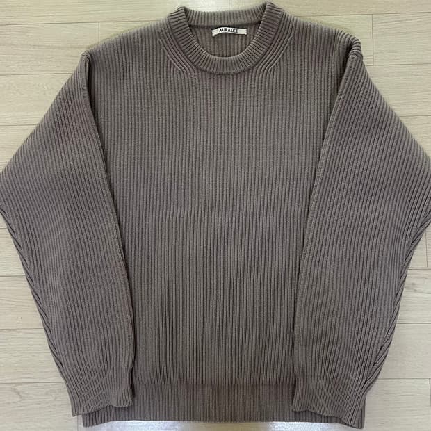 A20AP03RK 오라리 슈퍼 파인 울 립 니트 4