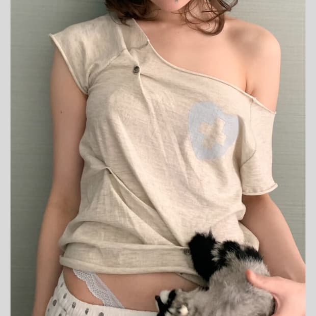 구해요) 샵페어리 버튼 셔츠