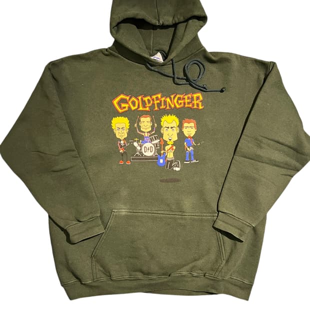 빈티지 00s GOLDFINGER 밴드 후디
