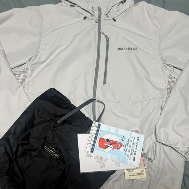 [L]몽벨 팬블로 바람막이 라이트 그레이