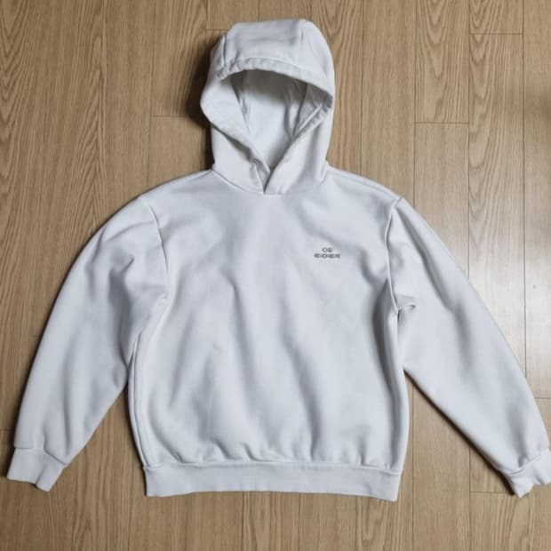 EIDER 아이더 우먼 베이직 크림 후드티셔츠 90