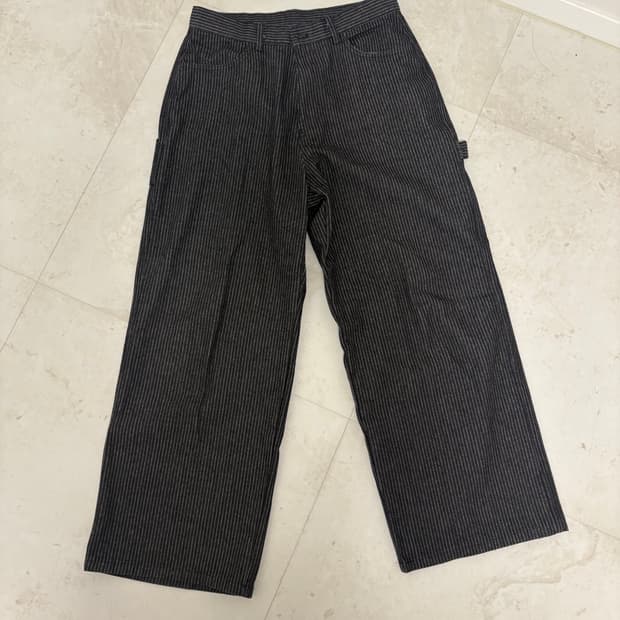 헬름 스트라이프 팬츠