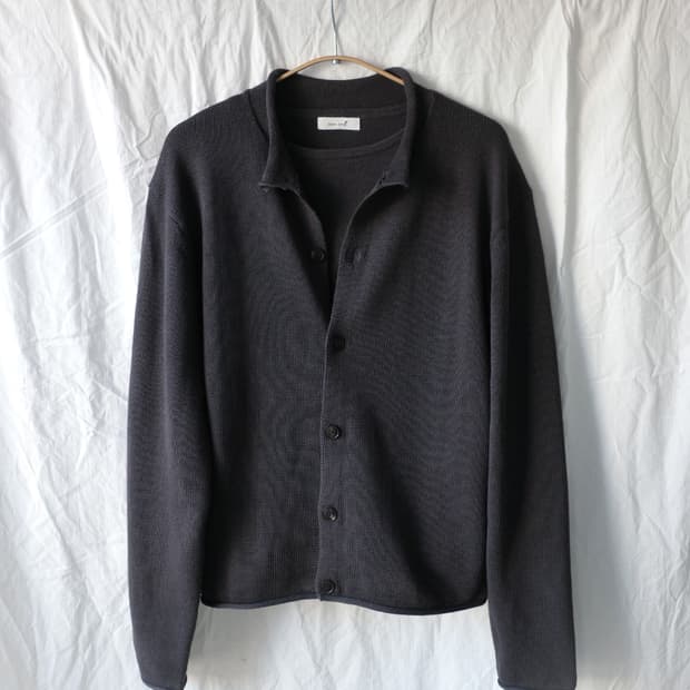 씨솔트 Loop hem cardigan (chacoal brown) 