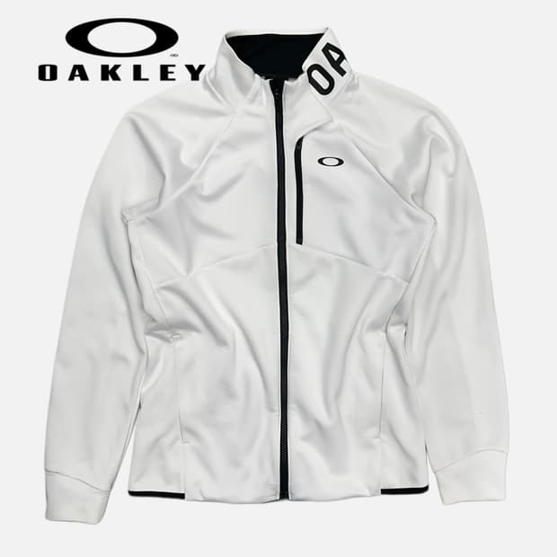 OAKLEY white mark sporty zip-up