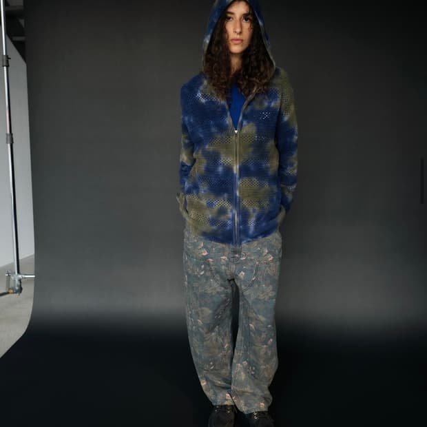 디스이즈네버댓 니트 후드 집업 S