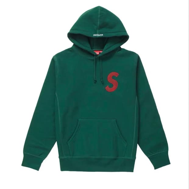 슈프림 S로고 후드티 XL