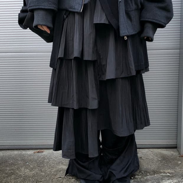 빈티지 플리츠 스커트 