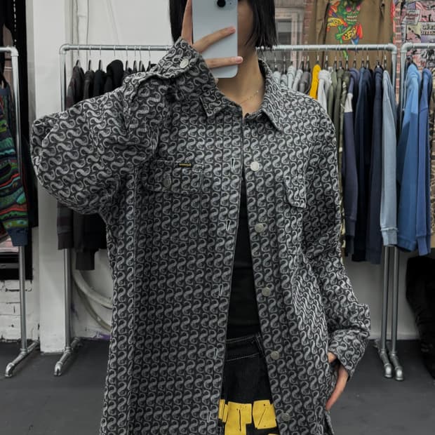 슈프림 21FW 모노그램 데님 셔츠