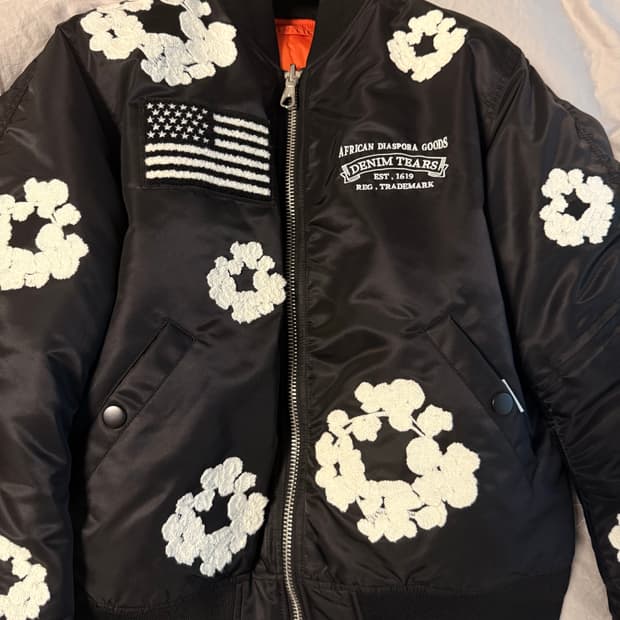 데님티어스 패치 봄버자켓