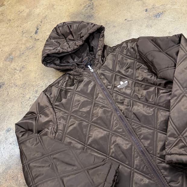 아디다스 초코 딸기 브라운 핑크 패딩 90