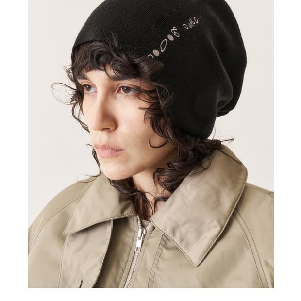 오들리워크샵 Oversize Axis Beanie, Blackout 비니