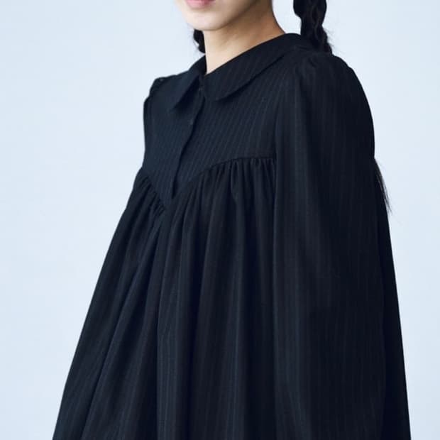 Cosmoss wool collar shirt 블라우스