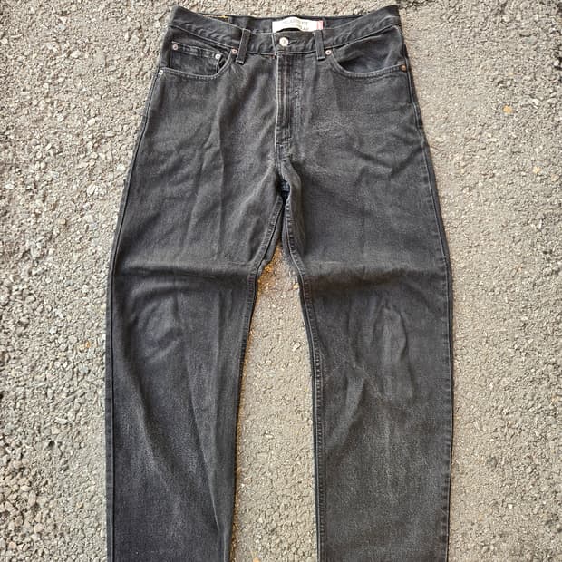 리바이스 550 흑청 데님 34/32