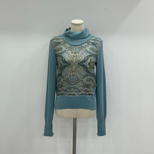 에트로 실크 목폴라