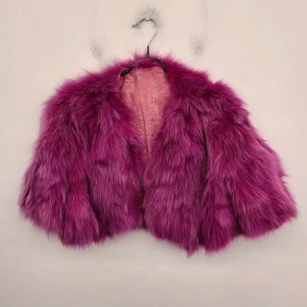 빈티지 퍼 볼레로 자켓 오네갸루 럽캔빈티지 파우닝133 샵502 피조물