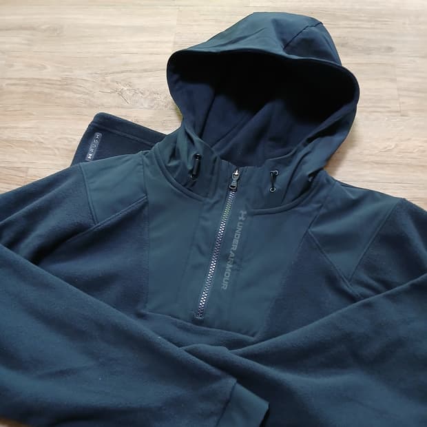 Underarmour 언더아머 얇은 후리스 후드 아노락 자켓