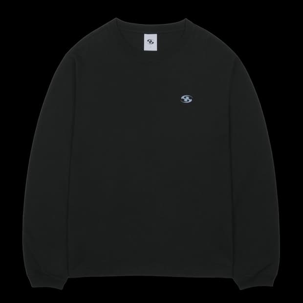 (2) 산산기어 로고 롱 슬리브 블랙 25FW