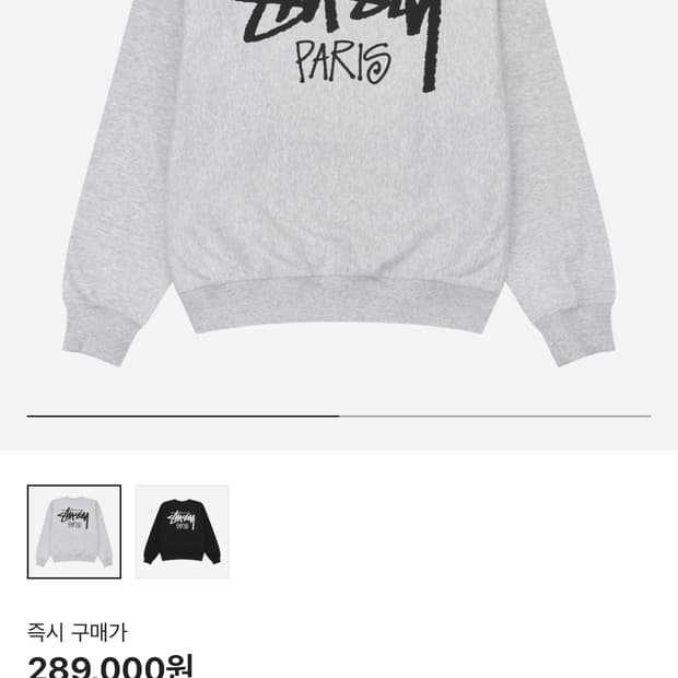 스투시 스탁 파리 맨투맨 M