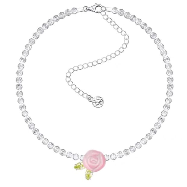 슈슈통 X 위민 세라믹 로즈 목걸이 핑크