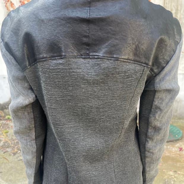 Transit Leather/Linen Jacket