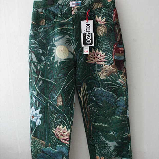 KENZO 겐조 정품 런어웨이 그린 팬츠 새제품