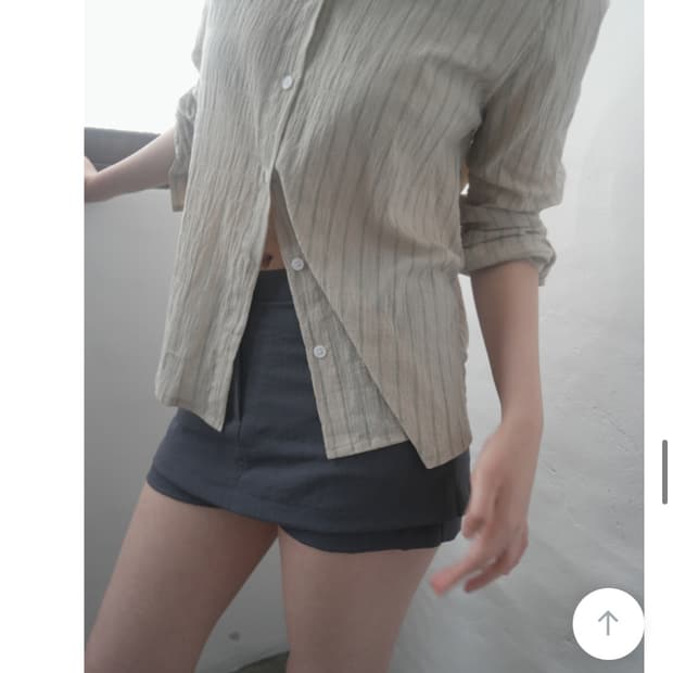 거즈 스트라이프 셔츠