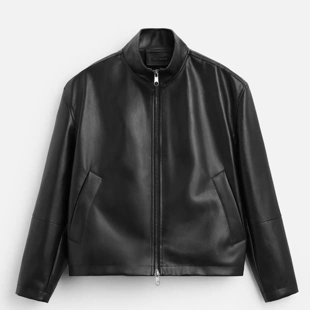 자라 레더 자켓