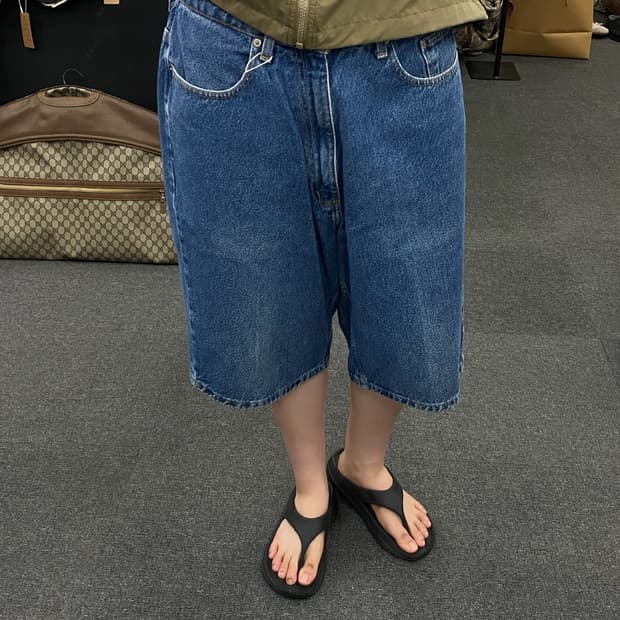 00s Polo jeans 폴로진스 배너 데님 쇼츠 상품이미지1