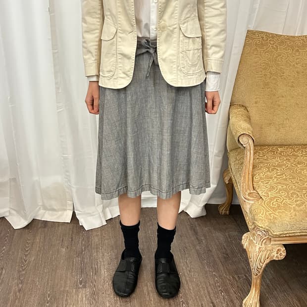 꼼 데 가르송 트리콧 ad2003 스트랩 스커트