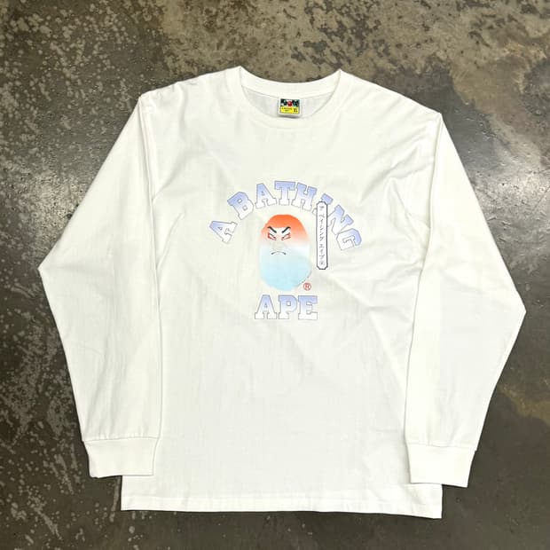 새상품 베이프 가부키컬리지 롱슬리브 XL