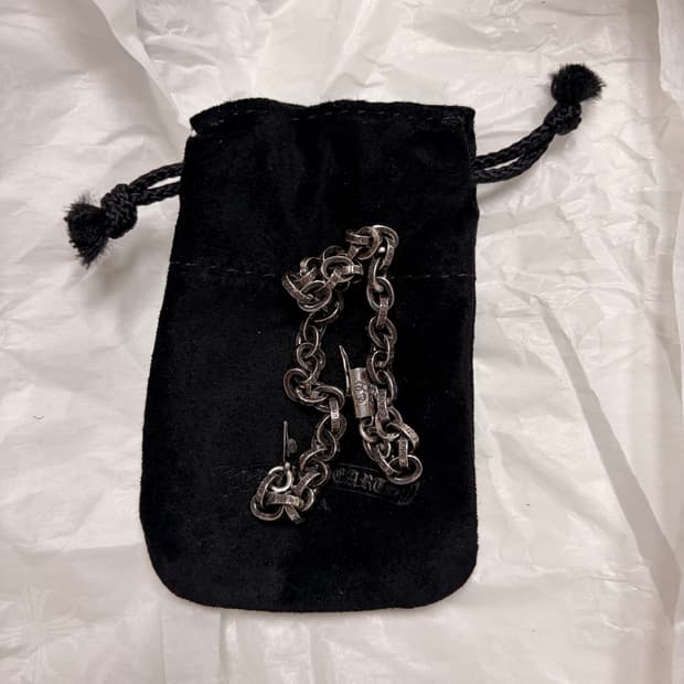 크롬하츠 페이퍼체인 스몰 8인치 팔찌