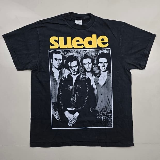 (rep) 빈티지 스웨이드 밴드 티셔츠