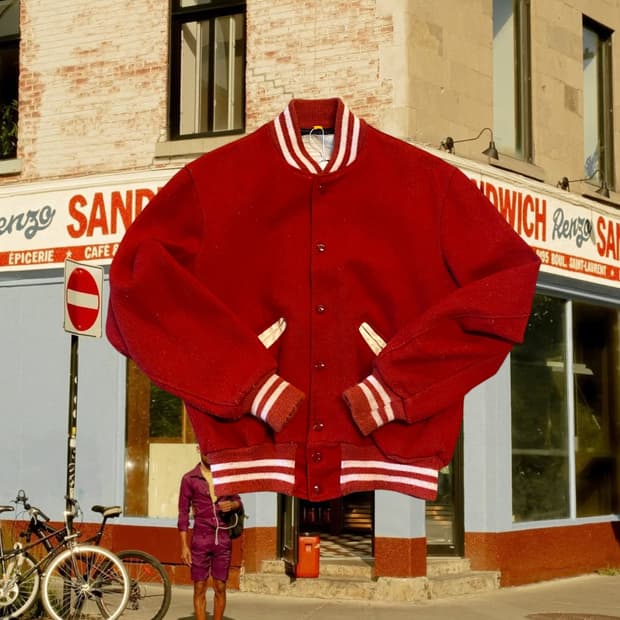 빈티지 울 베이스볼 자켓 (Man M) AA1304