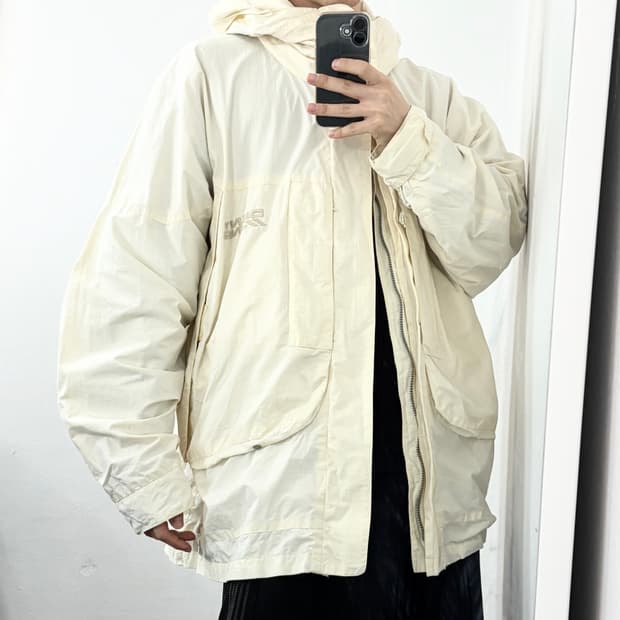 DKNY 90s 투웨이 나일론 코튼 파카